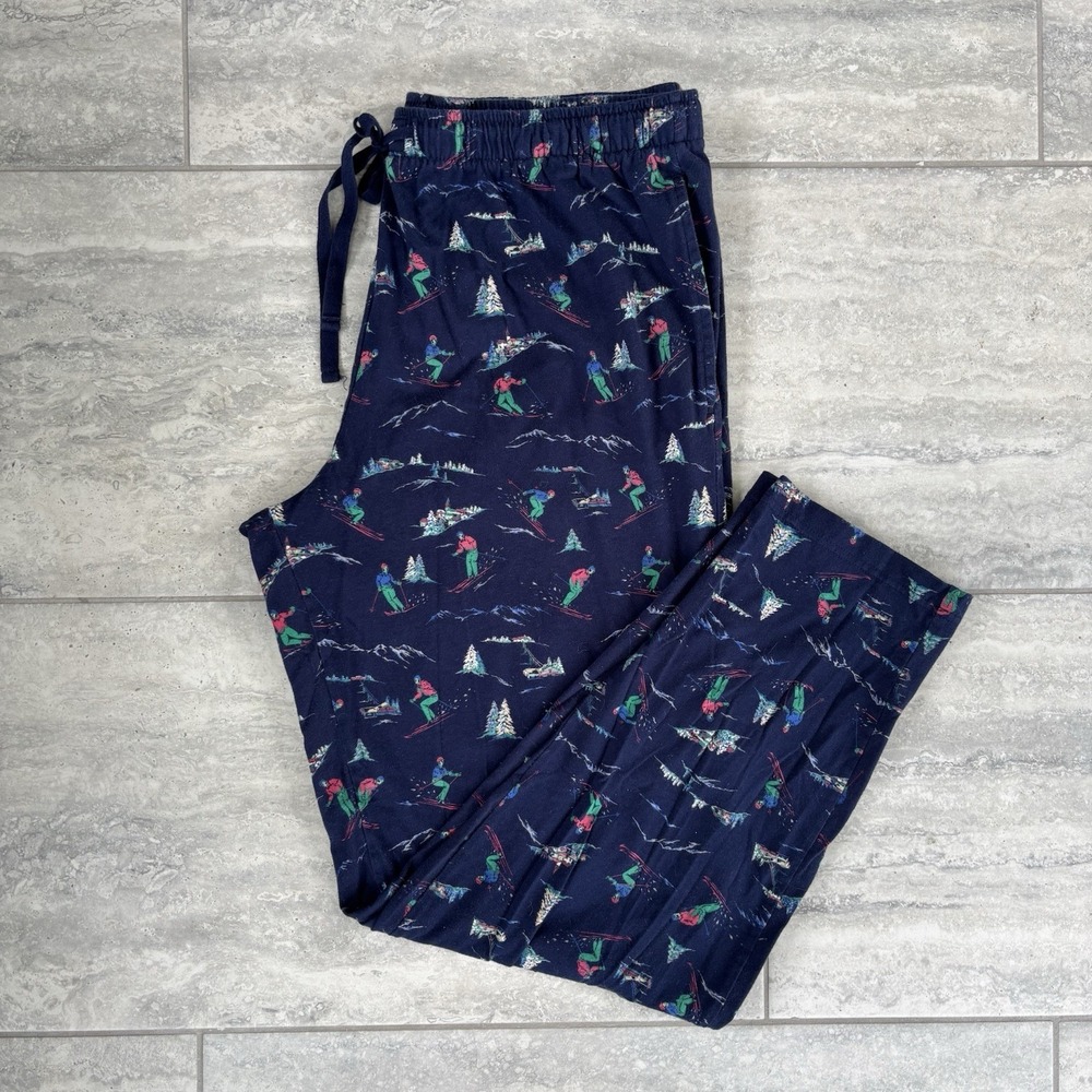 Polo Ralph Lauren Mens Sleepwear Tapered Leg Pj Pant Size L Apres Ski Cabin Vibe